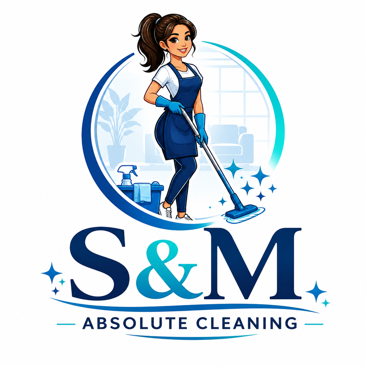S&M Absolute Cleaning Services logo